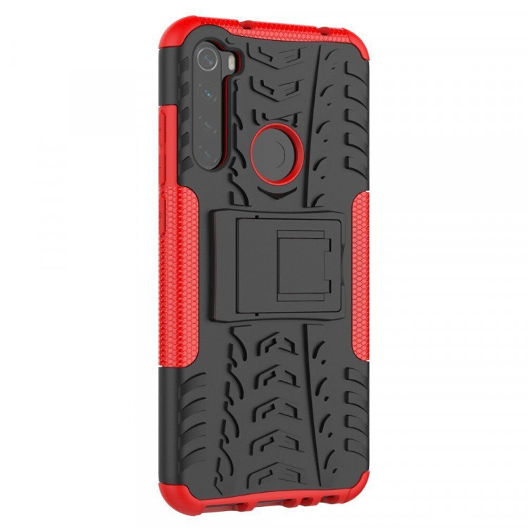 Чехол Hybrid Armor для Xiaomi Redmi Note 8T (черный + красный)