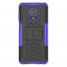 Чехол Hybrid Armor для Redmi Note 9S / Note 9 Pro / Note 9 Pro Max (черный + фиолетовый)