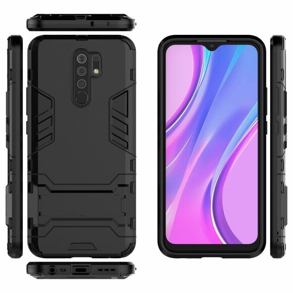 Чехол Duty Armor для Xiaomi Redmi 9 (черный) Чехол Duty Armor для Xiaomi Redmi 9 (черный)