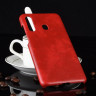 Кожаная накладка-чехол для Samsung Galaxy A60 / Galaxy M40 (красный)