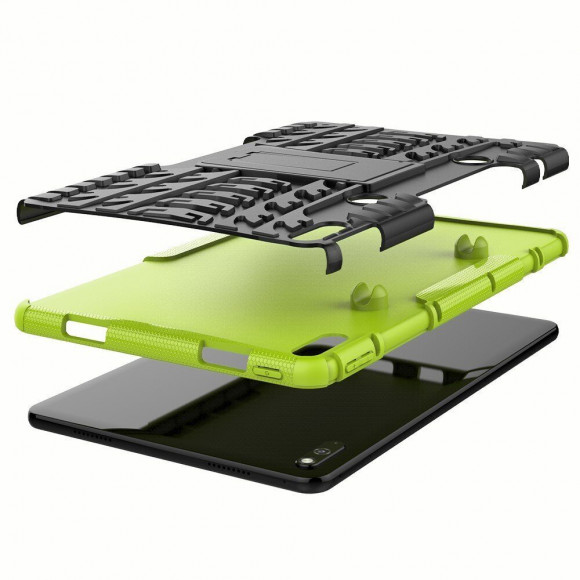 Чехол Hybrid Armor для Huawei MatePad 10.4 (черный + зеленый)