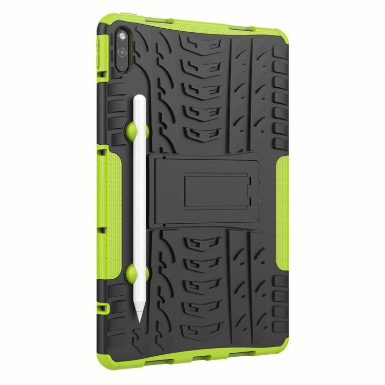 Чехол Hybrid Armor для Huawei MatePad 10.4 (черный + зеленый)