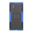 Чехол Hybrid Armor для Samsung Galaxy Note 10+ (Plus) (черный + голубой)