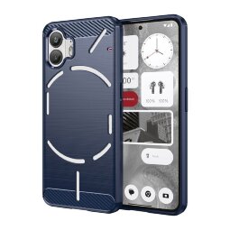 Чехол-накладка Carbon Fibre для Nothing Phone (2) (темно-синий)
