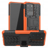 Чехол Hybrid Armor для Samsung Galaxy S20 Ultra (черный + оранжевый)