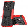 Чехол Hybrid Armor для Samsung Galaxy A13 4G (черный + красный)