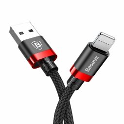 Кабель Baseus USB 3.0 - Lightning - 1м. (черный + красный)