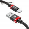 Кабель Baseus USB 3.0 - Lightning - 1м. (черный + красный)