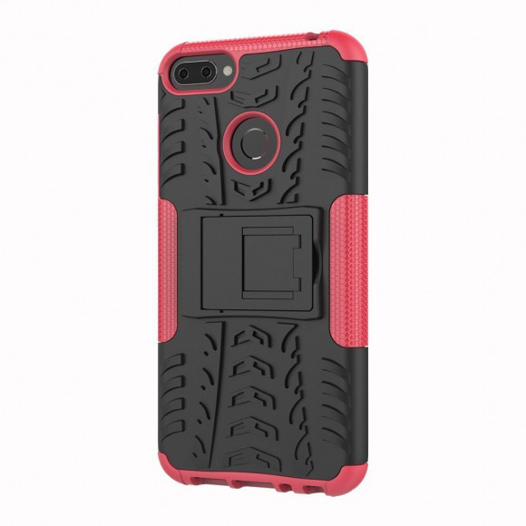 Чехол Hybrid Armor для Huawei Honor 9i / Honor 9N (черный + розовый) Чехол Hybrid Armor для Huawei Honor 9i / Honor 9N (черный + розовый)