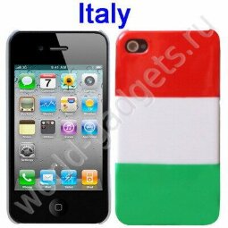 Пластиковый чехол для iPhone 4/4s (флаг Италии)