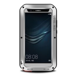 Гибридный чехол LOVE MEI для Huawei P9 Plus (серебряный)
