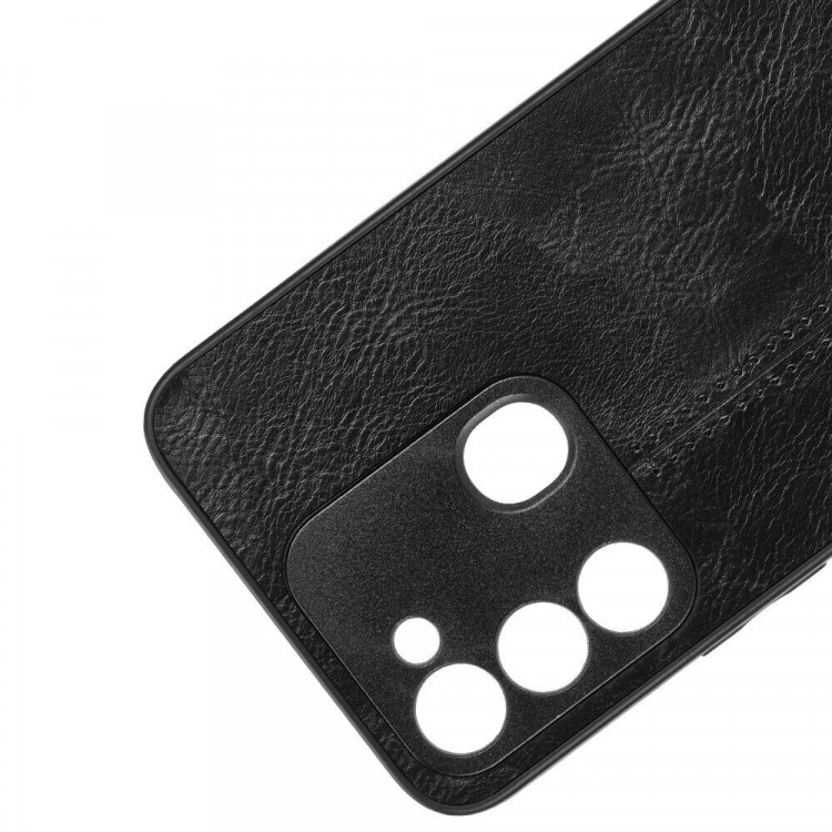Чехол из экокожи для Tecno Spark Go 2022 (черный)