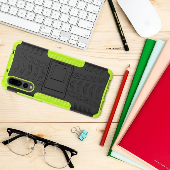 Чехол Hybrid Armor для Huawei P20 Pro / P20 Plus (черный + зеленый) Чехол Hybrid Armor для Huawei P20 Pro / P20 Plus (черный + зеленый)