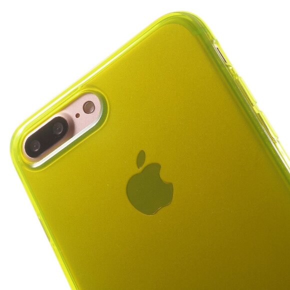 Силиконовый TPU чехол для iPhone 7 Plus / iPhone 8 Plus (желтый)