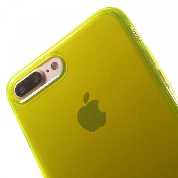 Силиконовый TPU чехол для iPhone 7 Plus / iPhone 8 Plus (желтый)