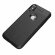 Чехол-накладка Litchi Grain для iPhone X / ХS (черный)