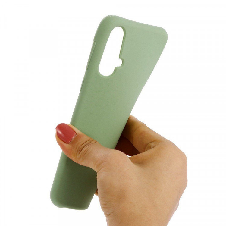 Силиконовый чехол Mobile Shell для Huawei nova 5 Pro / Huawei nova 5  (темно-зеленый)