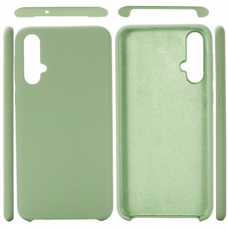 Силиконовый чехол Mobile Shell для Huawei nova 5 Pro / Huawei nova 5  (темно-зеленый)