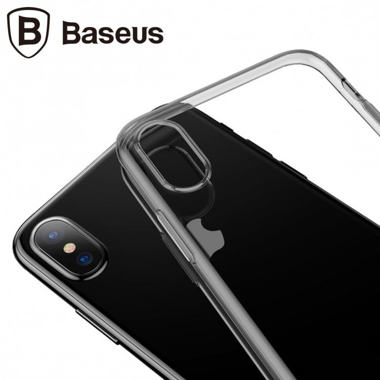 Силиконовый TPU чехол Baseus для iPhone XS Max (черный)