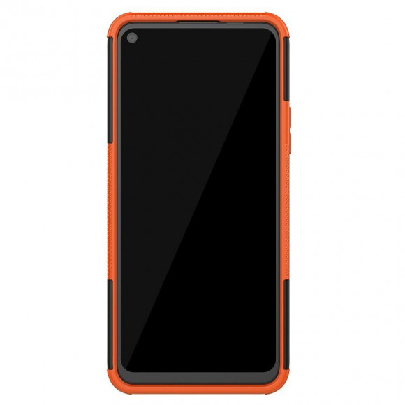Чехол Hybrid Armor для Honor 30S (CDY-NX9A) (черный + оранжевый)