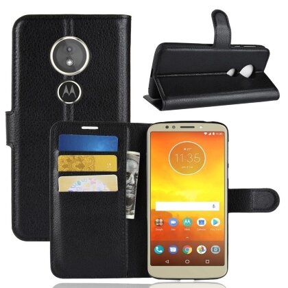 Чехол с визитницей для Motorola Moto E5 (черный)