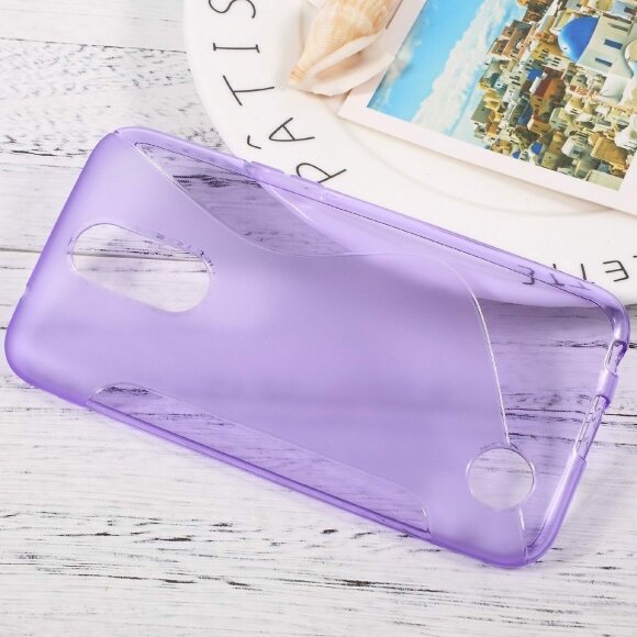 Нескользящий чехол для LG K10 (2017) M250 (фиолетовый) Нескользящий чехол для LG K10 (2017) M250 (фиолетовый)