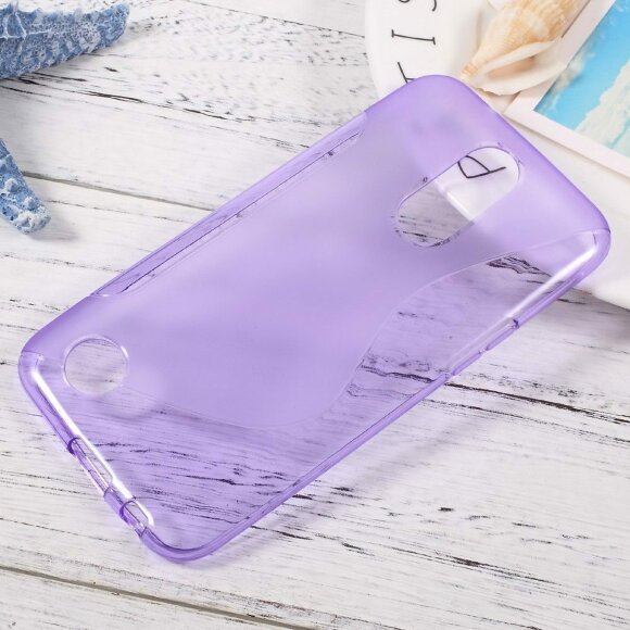 Нескользящий чехол для LG K10 (2017) M250 (фиолетовый) Нескользящий чехол для LG K10 (2017) M250 (фиолетовый)