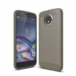 Чехол-накладка Carbon Fibre для Motorola Moto G5S (серый)