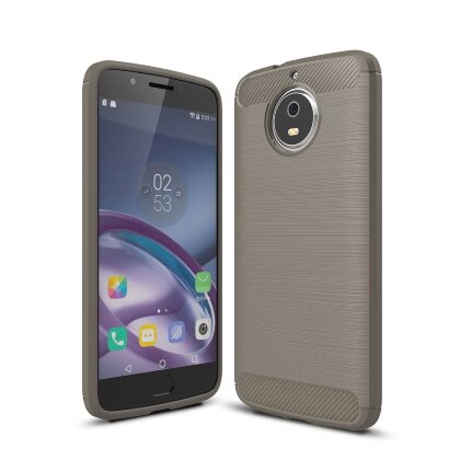 Чехол-накладка Carbon Fibre для Motorola Moto G5S (серый)