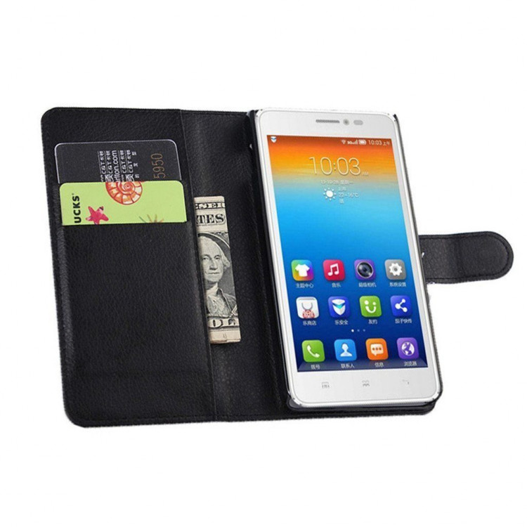 Чехол с визитницей для Lenovo P70 (черный)