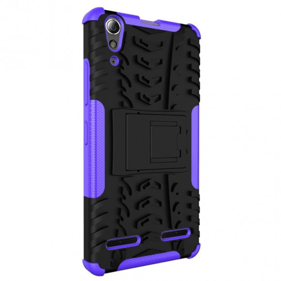 Чехол Hybrid Armor для Lenovo A6000 (черный + фиолетовый) Чехол Hybrid Armor для Lenovo A6000 (черный + фиолетовый)