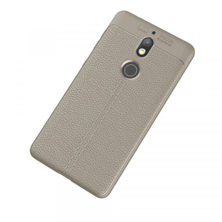 Чехол-накладка Litchi Grain для Nokia 7 (серый)