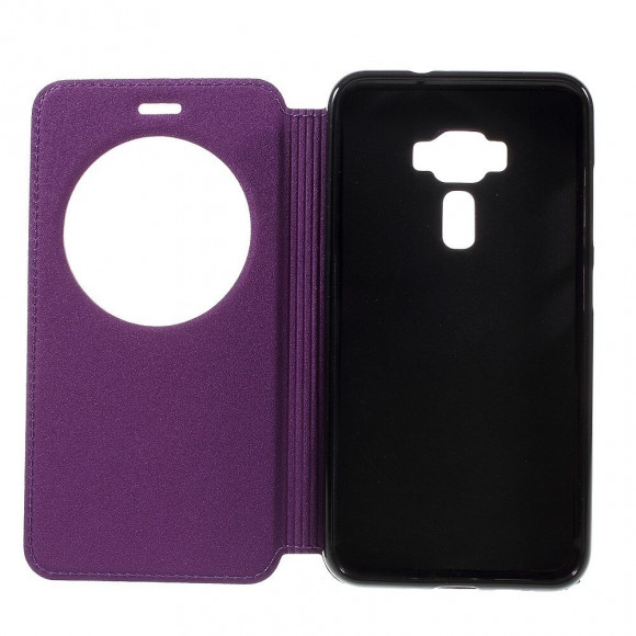 Чехол с окном для ASUS Zenfone 3 ZE552KL  (фиолетовый)