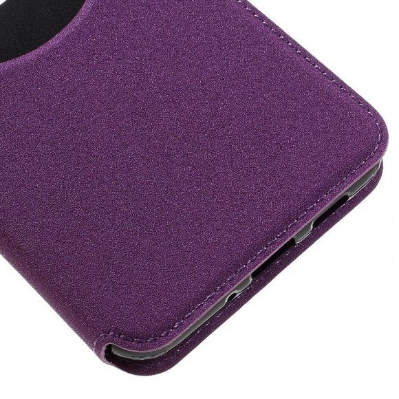 Чехол с окном для ASUS Zenfone 3 ZE552KL  (фиолетовый)