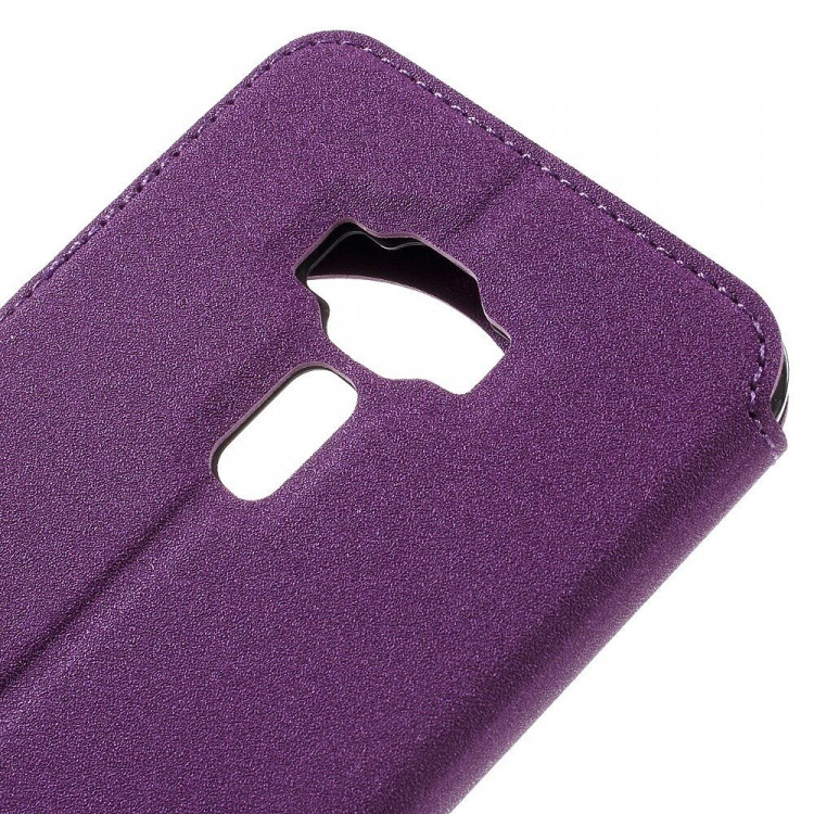 Чехол с окном для ASUS Zenfone 3 ZE552KL  (фиолетовый)