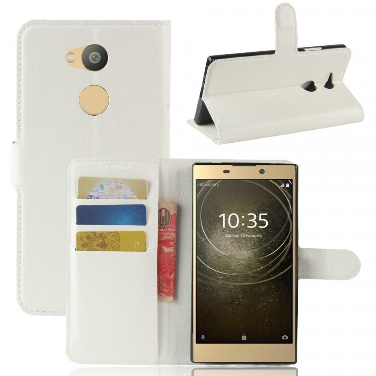 Чехол с визитницей для Sony Xperia L2 (белый)