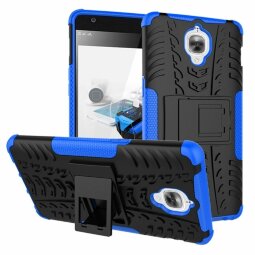 Чехол Hybrid Armor для OnePlus 3 / OnePlus 3T (черный + голубой)