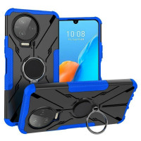 Чехол Armor Shockproof Ring Holder для Infinix NOTE 12 PRO (черный + голубой)