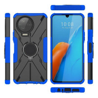Чехол Armor Shockproof Ring Holder для Infinix NOTE 12 PRO (черный + голубой)