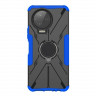 Чехол Armor Shockproof Ring Holder для Infinix NOTE 12 PRO (черный + голубой)