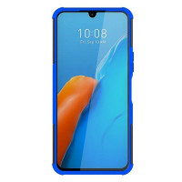 Чехол Armor Shockproof Ring Holder для Infinix NOTE 12 PRO (черный + голубой)