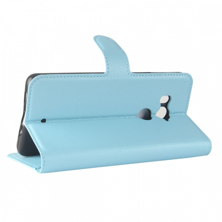 Чехол с визитницей для HTC U11+ (голубой)