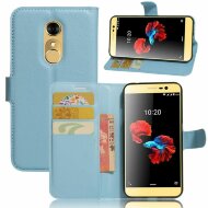 Чехол с визитницей для ZTE Blade A910 (голубой) Чехол с визитницей для ZTE Blade A910 (голубой)
