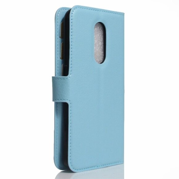 Чехол с визитницей для ZTE Blade A910 (голубой)