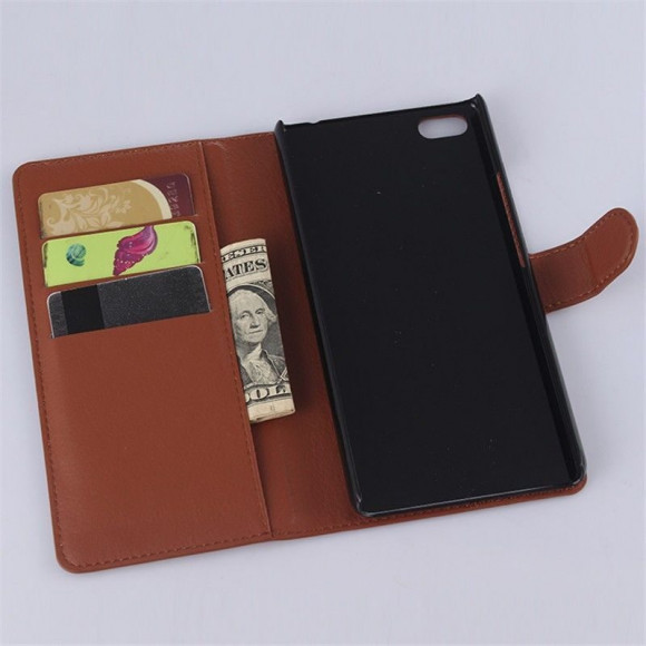 Чехол-книжка с визитницей для ZTE Nubia Z9 Max (коричневый)