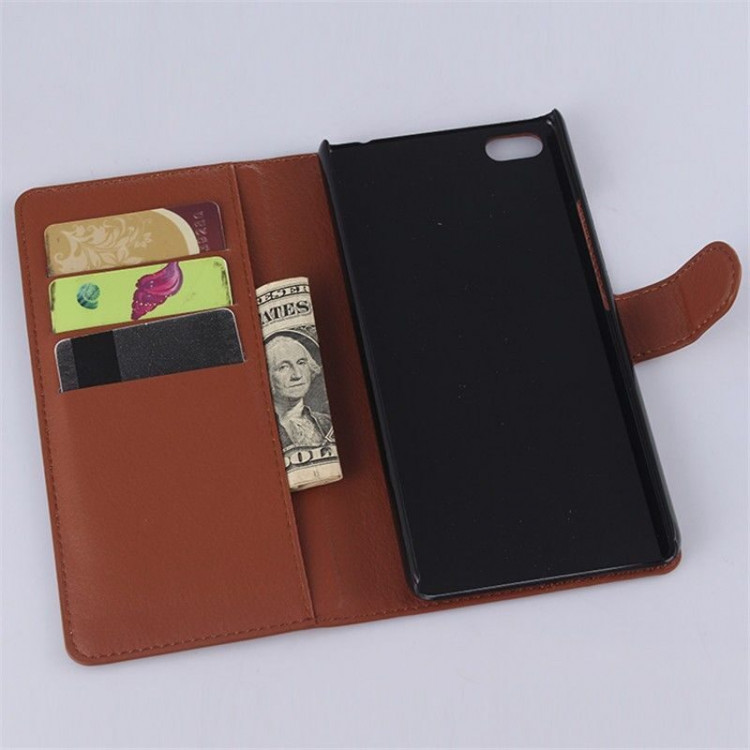 Чехол-книжка с визитницей для ZTE Nubia Z9 Max (коричневый)