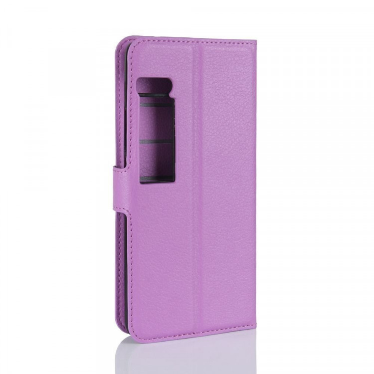 Чехол с визитницей для Meizu Pro 7 Plus (фиолетовый)