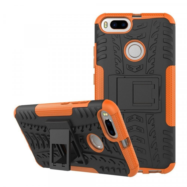 Чехол Hybrid Armor для Xiaomi Mi A1 / Mi 5X (черный + оранжевый)