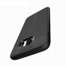 Чехол-накладка Litchi Grain для Samsung Galaxy S7 edge G935 (черный)