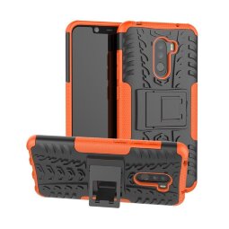 Чехол Hybrid Armor для Xiaomi Pocophone F1 / Poco F1 (черный + оранжевый)